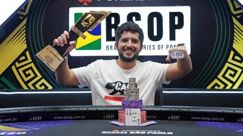 Bernardo Peters venceu o Main Event do BSOP SP (Foto: Divulgação/BSOP)