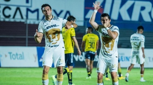 Rafael Durán en el festejo de su gol.