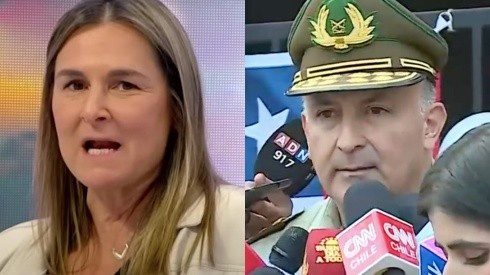 Paulina de Allende Salazar y el momento del frustrado punto de prensa de Carabineros.