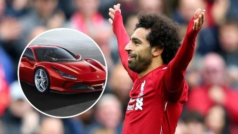 Es un 'Red' dentro y fuera de la cancha: Salah y su Ferrari con un guiño al Liverpool