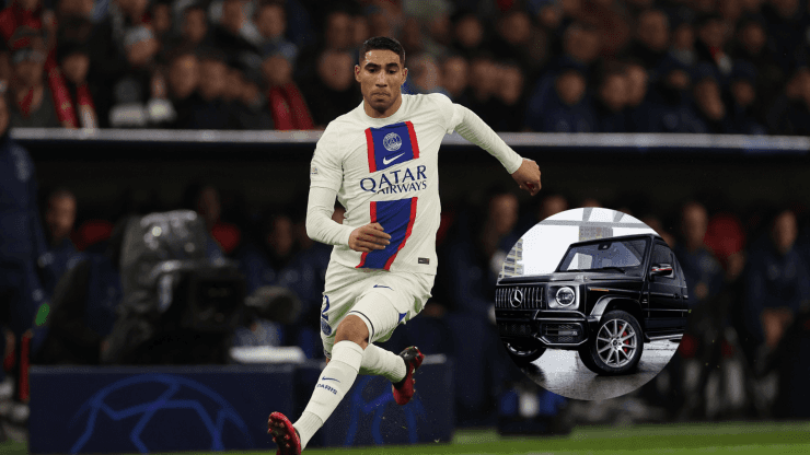 Así es y esto vale el MAJESTUOSO Mercedes-Benz de Achraf Hakimi