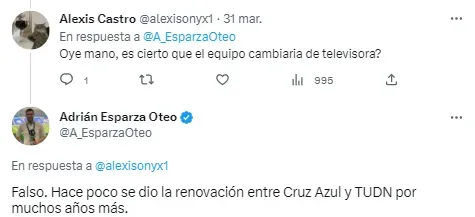 Cruz Azul renueva con TUDN | Twitter