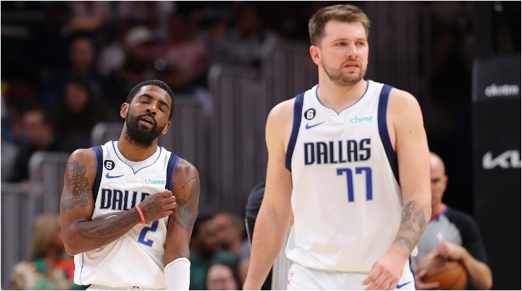 Luka Doncic y Kyrie Irving (Foto: Kevin C. Cox | Getty Images)