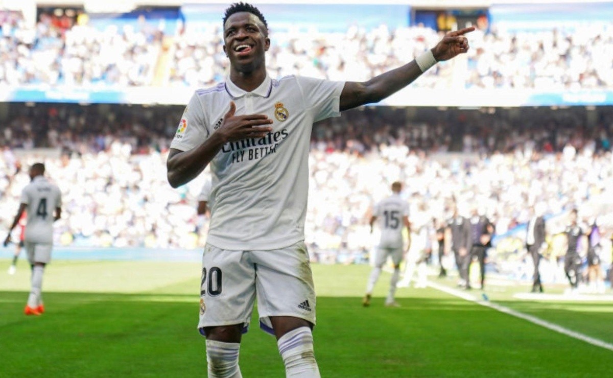 Vini Jr marca golaço e consagra vitória do Real Madrid na La Liga