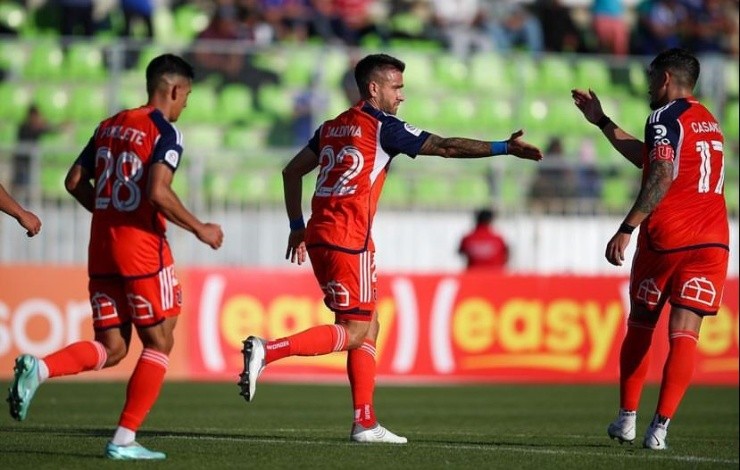 Zaldivia y su primer gol con la U | Foto: Instagram 