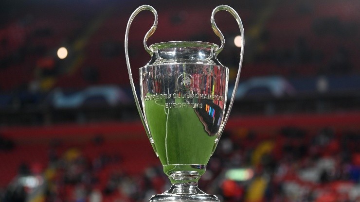 El trofeo de la Champions League.