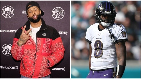 Odell Beckham Jr. y Lamar Jackson