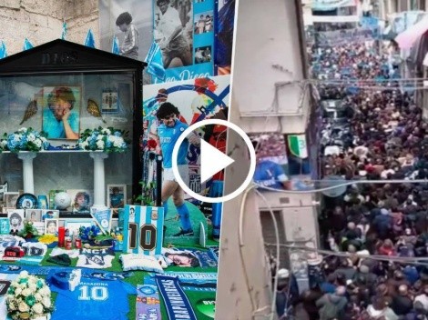 Furor por Diego Maradona en Napoli