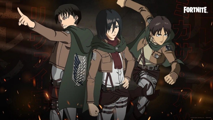 Fortnite x Attack on Titan: Cómo conseguir dos recompensas gratis de Levi y Mikasa