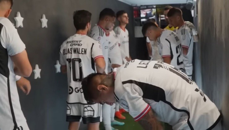 La arenga de De Paul en Colo Colo | Foto: Captura La arenga de De Paul en Colo Colo | Foto: Captura