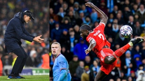 Thomas Tuchel y Dayot Upamecano.