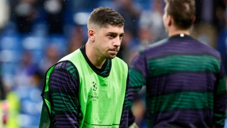 Fede Valverde en el Bernabéu.