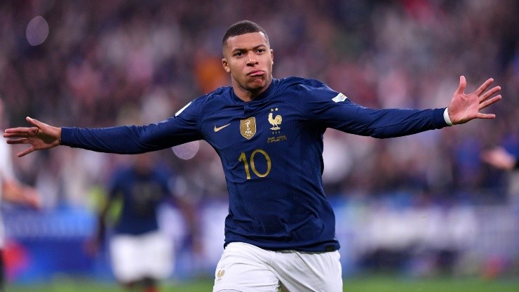 Mbappé con la Selección Francesa.