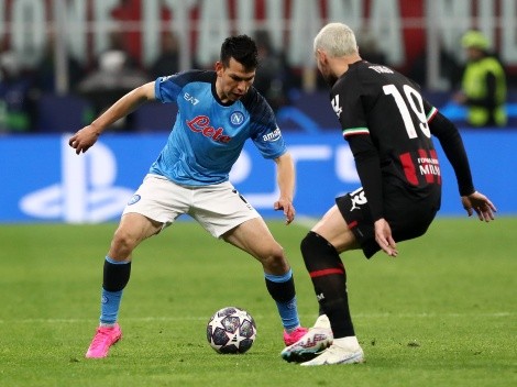 Chucky Lozano ya saborea la vuelta del Napoli contra Milan en Champions League