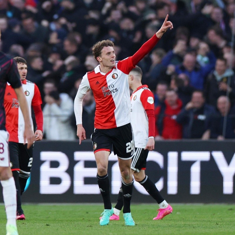 Feyenoord golpeó primero y se adelanta a AS Roma en los cuartos de final