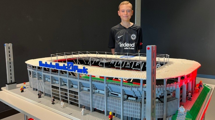 Sussex teenager, 13, builds replica German football stadiums out