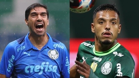Fotos: Cesar Greco/Palmeiras/Divulgação - Abel Ferreira e Gabriel Menino: jovem se manifestou sobre relação com técnico