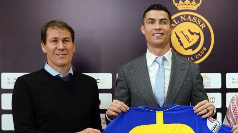 Rudi Garcia and Cristiano Ronaldo