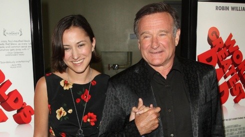 Robin Williams junto a su hija.