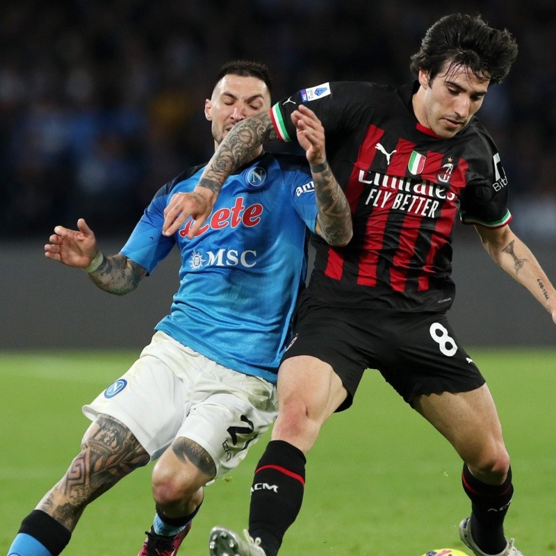 Napoli vs. AC Milan: formaciones para la vuelta de los cuartos de final de la Champions League