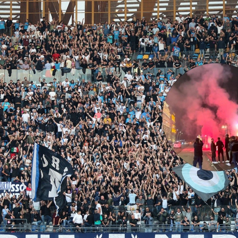 Ambiente tenso para la vuelta: ultras de Napoli hicieron disturbios en el hotel de AC Milan