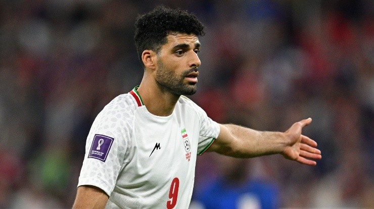 Mehdi Taremi played in the 2022 World Cup with Iran. (Stuart Franklin/Getty Images)