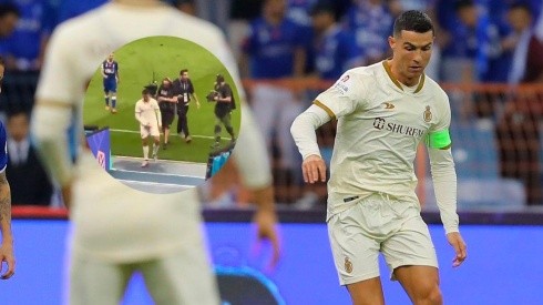 Feo momento para Cristiano Ronaldo.