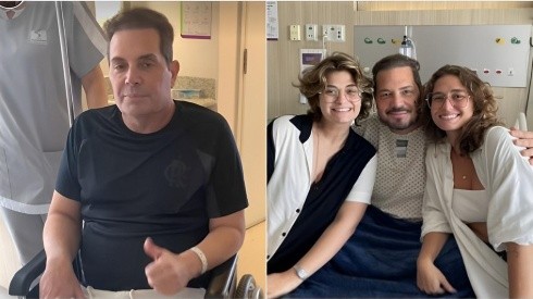 Conrado recebe alta hospitalar após cirurgia e agradece: “Cada palavra e oração”. Imagens: Reprodução/Stories Instagram oficial do cantor.