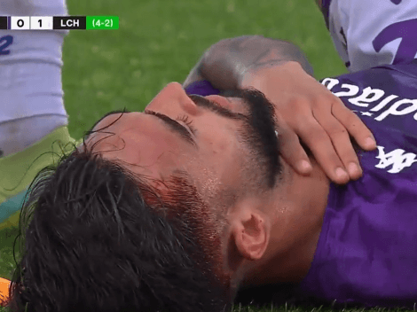 VIDEO | A Nico González le dieron un golpe durísimo en la cabeza y quedó sangrando en el suelo