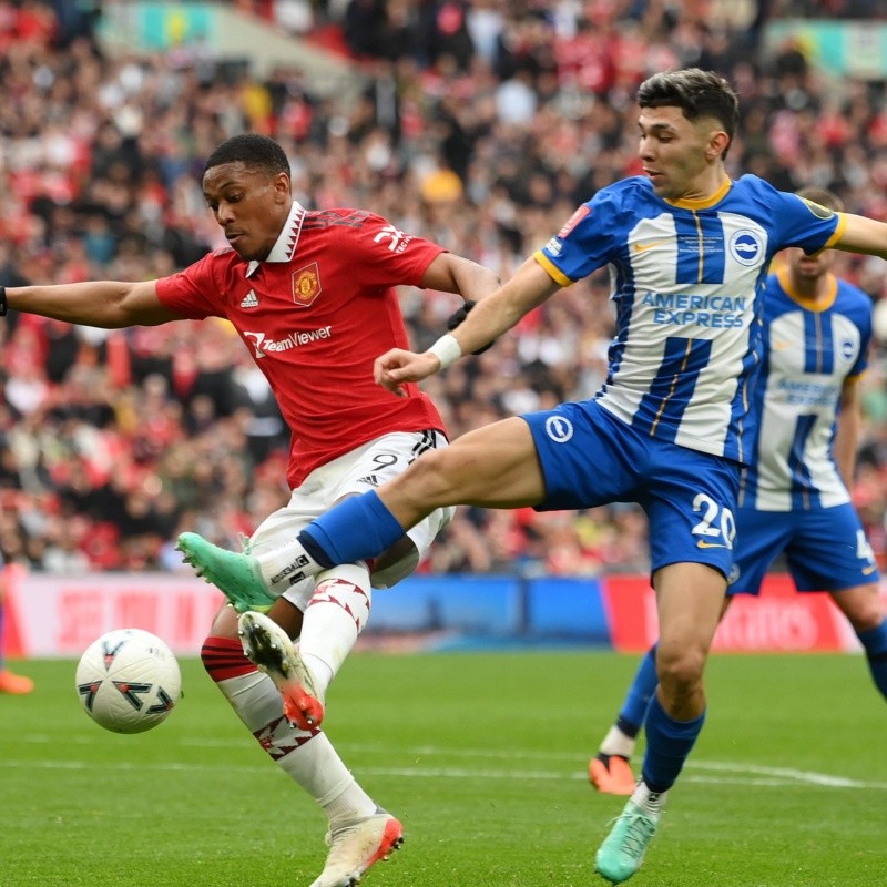 Manchester United eliminó a Brighton por penales y habrá Derbi por el título de la FA Cup