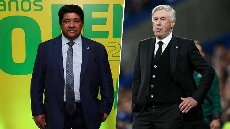 Ednaldo Rodrigues y Carlo Ancelotti.