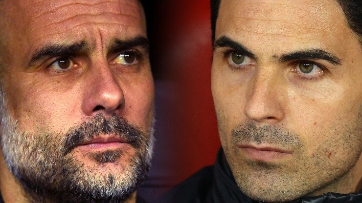 Pep Guardiola y Mikel Arteta