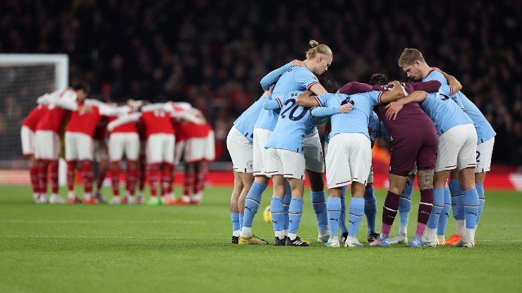 Manchester City y Arsenal, frente a frente por la Premier League.