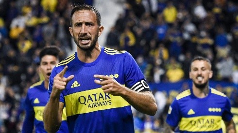 Izquierdoz durante su etapa como jugador de Boca.
