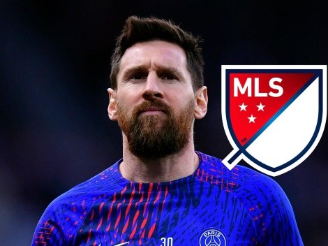 Messi se sacó una foto con el hombre que lo quiere llevar a la MLS