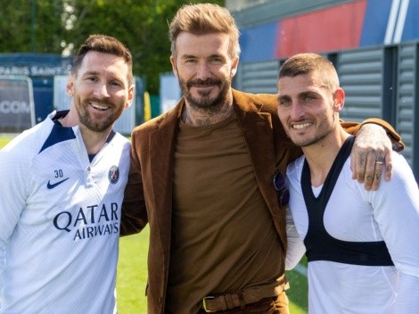 ¿Lo convencerá? David Beckham se reúne con Messi en París