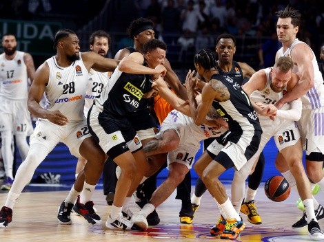 Batalla campal entre jugadores del Madrid y el Partizan en el baloncesto