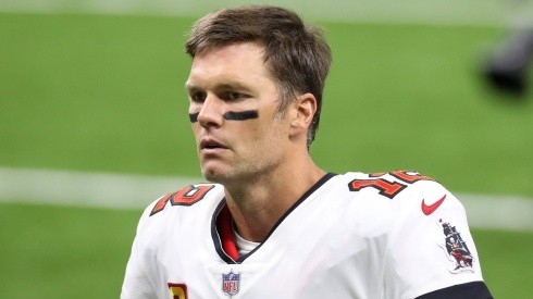 Tom Brady as quarterback of the Tampa Bay Buccaneers during a game against the New Orleans Saints