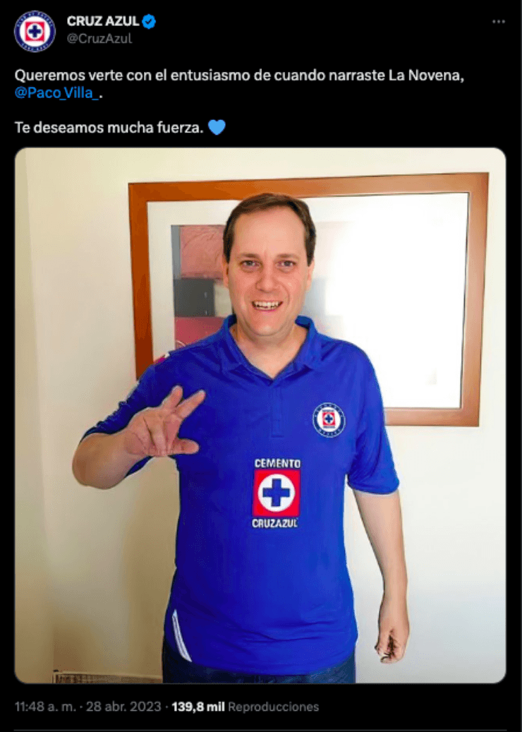 Mensaje hacia Paco Villa | Twitter