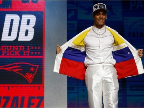 Christian Gonzalez representa a Colombia luego de ser elegido por New England Patriots en el NFL Draft 2023