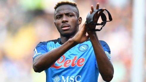 Victor Osimhen of Napoli during a game in Serie A against Torino