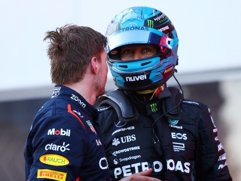 Max Verstappen y George Russell protagonizan tenso cruce