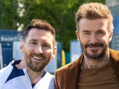 Filtran comentarios de Beckham a Messi en el predio del PSG