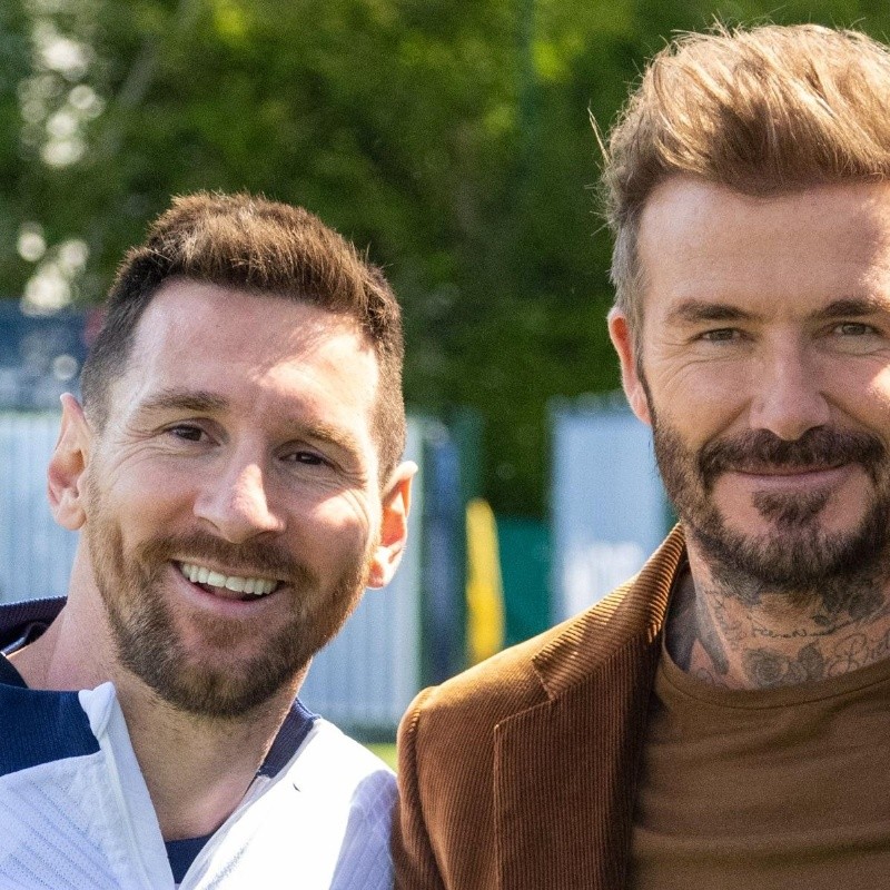 Filtran comentarios de Beckham a Messi en el predio del PSG