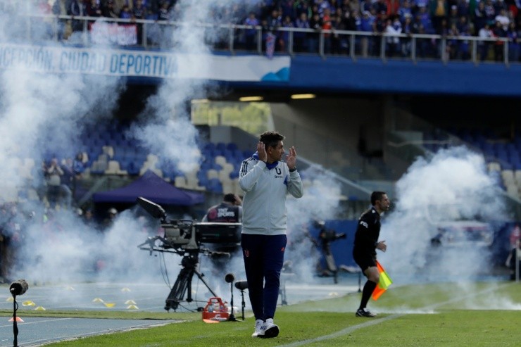 Pellegrino sufrió con las bombas de ruido | Foto: Photosport 