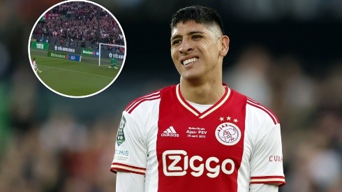 ROTTERDAM - Edson Alvarez of Ajax reacts during the TOTO KNVB Cup final between PSV and Ajax at Feyenoord Stadion de Kui