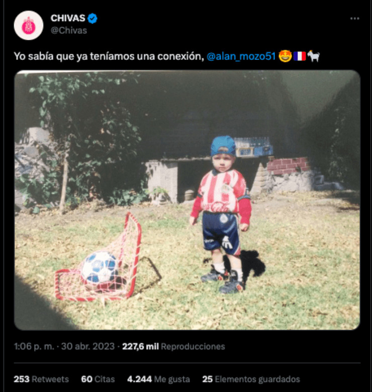 Publicación de Alan Mozo |Twitter