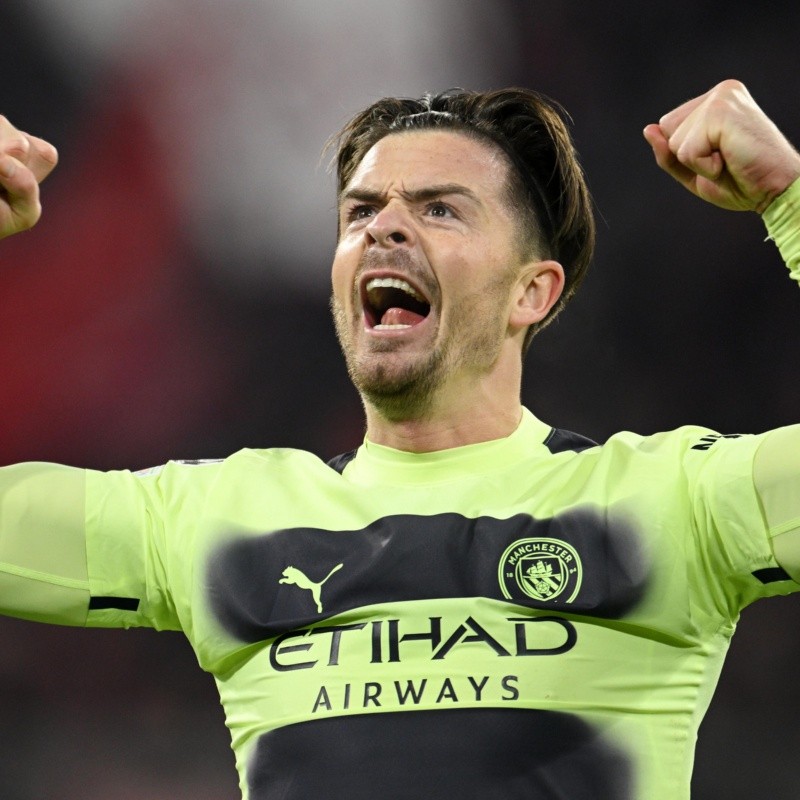 Grealish reveló por accidente una intimidad del vestuario de Manchester City