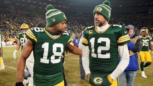 Randall Cobb y Aaron Rodgers en su etapa de Green Bay Packers