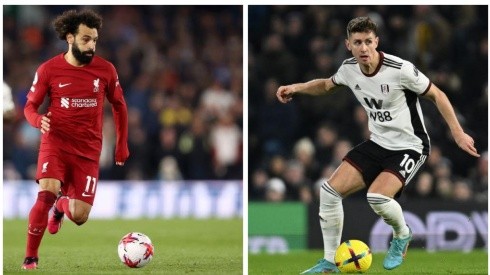 Foto 1: Salah, craque do Liverpool - Por: Naomi Baker/Getty Images; Foto 2: Tom Cairney, camisa 10 do Fulham - Por: Mike Hewitt/Getty Images